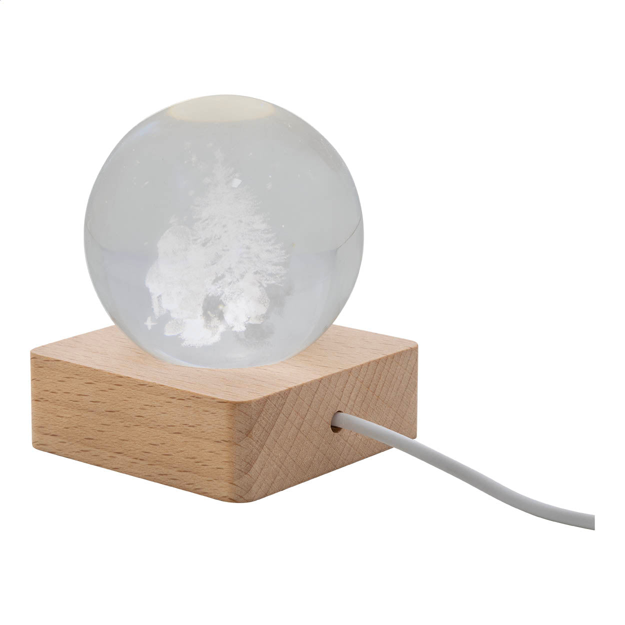 Glob de Crăciun cu lumină Borealis Imagine secundară a produsului