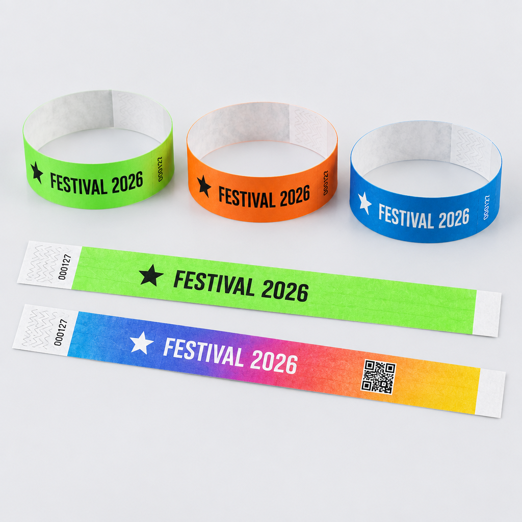 Brățări Tyvek personalizate pentru evenimente