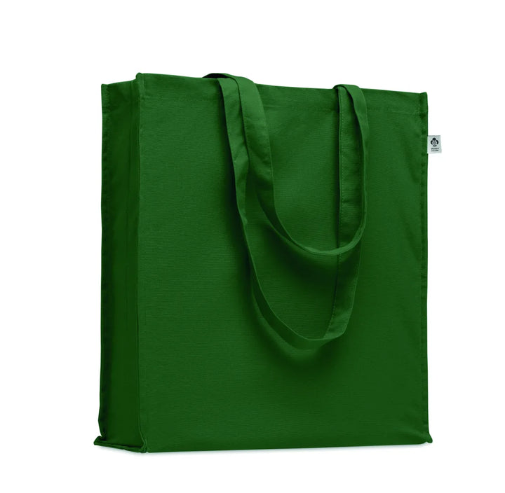 Sacoșă din bumbac organic cu burduf Bente